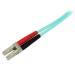 StarTech 1m Aqua Multimode 50 125 Duplex Cable 8STA50FBLCLC1