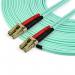 StarTech 15m OM3 LC LC Aqua Fiber Optical Cable 8STA50FBLCLC15