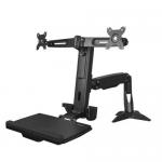 Sit Stand Dual Monitor Arm Up to 24in 8STARMSTSCP2