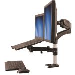 StarTech Single Monitor Arm with Laptop Stand 8STARMUNONB