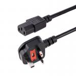 StarTech 3ft 1m Power Cable BS 1363 to C13 8STBS13U1MPOWERLEAD