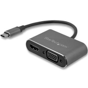 StarTech USBC to VGA and HDMI Adapter 4K 30Hz 8STCDP2HDVGA