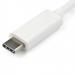 StarTech USB C to VGA Adapter White 