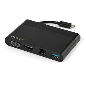 Image of StarTech.com USB C Adapter HDMI and VGA 1xA GbE 8STDKT30CHVCM
