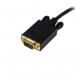 StarTech 15ft Mini DisplayPort to VGA Adapter Converter Cable mDP to VGA 1920x1200 Black 8STDP2VGAMM15B