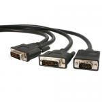 StarTech 6ft DVI I Male Splitter Cable 8STDVIVGAYMM6