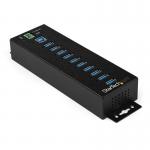 StarTech 10 Port USB3 Ind Hub with Power Adapter 8STHB30A10AME