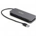 This image shows a compact black USB hub with four USB-A ports. The USB ports are labeled with numbers and the words SuperSpeed 5Gbps and USB 3.1 Gen 1 Type-A. The hub is portable and has the brand name StarTech printed on it.