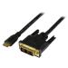 StarTech 1m Mini HDMI to DVI D Cable 8STHDCDVIMM1M