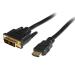 StarTech 1m HDMI to DVI D Cable Black MM 8STHDDVIMM1M