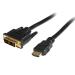 StarTech.com 1m HDMI to DVI D Cable Black MM 8STHDDVIMM1M