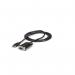 The image shows a compact StarTech USB to NULL modem adapter, featuring an RS232 DB9 connector and FTDI 8STICUSB232FTN technology. The sleek design and high-quality material make it ideal for professional networking and data transfer.