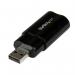 StarTech USB Audio Adapter External Sound Card 8STICUSBAUDIOB