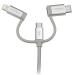 StarTech 1M 3 in 1 Lightening USB Cable 8STLTCUB1MGR