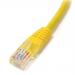 1ft Yellow Molded Cat5e UTP Patch Cable