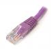 6ft Purple Molded Cat5e UTP Patch Cable