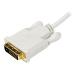 StarTech.com 10 ft Mini DP to DVI Adapter Cable White 8STMDP2DVIMM10W
