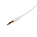 StarTech 2m White Slim 3.5mm Audio Cable MM 8STMU2MMMSWH