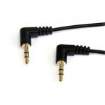 Startech 1m Slim 3.5mm RightAngle Audio Cable MM 8STMU3MMS2RA