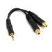 StarTech Slim Stereo Splitter M to 2x F Cable 8STMUY1MFFS