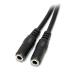 StarTech.com Slim Stereo Splitter M to 2x F Cable 8STMUY1MFFS
