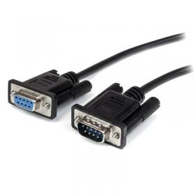 StarTech 1m Black DB9 RS232 Serial Cable MF 8STMXT1001MBK