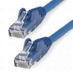 StarTech 2m CAT6 Low Smoke Zero Halogen 10 Gigabit Ethernet RJ45 UTP Network Cable with Strain Relief Blue 8STN6LPATCH2MBL