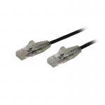 StarTech 2m CAT6 Slim Snagless RJ45 Black Cable 8STN6PAT200CMBKS