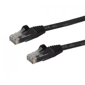 StarTech.com 1m Black Gigabit Snagless RJ45 UTP Cat6 Patch Cable 8STN6PATC1MBK