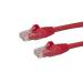 StarTech 0.5m Red Snagless Cat6 Patch Cable 8STN6PATC50CMRD