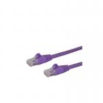 StarTech 100ft Purple Snagless Cat6 UTP Cable 8STN6PATCH100PL