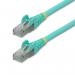 StarTech 1.5m CAT6a Snagless RJ45 Aqua Cable with Strain Reliefs 8STNLAQ150CAT6A