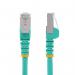 StarTech 1.5m CAT6a Snagless RJ45 Aqua Cable with Strain Reliefs 8STNLAQ150CAT6A