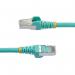 StarTech 1.5m CAT6a Snagless RJ45 Aqua Cable with Strain Reliefs 8STNLAQ150CAT6A