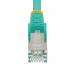 StarTech 1.5m CAT6a Snagless RJ45 Aqua Cable with Strain Reliefs 8STNLAQ150CAT6A