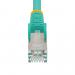 StarTech 50cm CAT6a Snagless RJ45 Aqua Cable with Strain Reliefs 