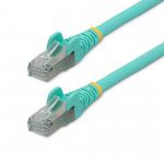 StarTech.com 5m CAT6a Snagless RJ45 Ethernet Aqua Cable with Strain Reliefs 8STNLAQ5MCAT6A