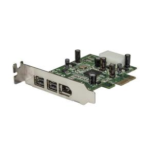 StarTech 3 Port 2b 1a LP 1394 PCIe FireWire Card 8STPEX1394B3LP