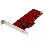 2x M.2 SSD Controller Card PCIe 8STPEX2M2