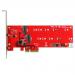 2x M.2 SSD Controller Card PCIe