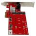 StarTech.com 2 Slot PCIe M.2 RAID Card 2x SATA3 Ports 8STPEXM2SAT3422