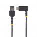 StarTech 15cm USB A to Right Angle USB C Heavy Duty Fast Charging Cable 8STR2ACR15CUSB