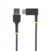 StarTech.com 15cm USB A to Right Angle USB C Heavy Duty Fast Charging Cable 8STR2ACR15CUSB