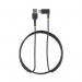 StarTech 2m USB A to Right Angle USB C Heavy Duty Fast Charging Cable 8STR2ACR2MUSB