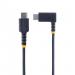 StarTech.com 15cm USB C Right Angled Heavy Duty Fast Charging Cable with 60W Power Delivery 8STR2CCR15CUSB