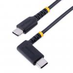StarTech.com 1m USB C Right Angled Heavy Duty Fast Charging Cable with 60W Power Delivery 8STR2CCR1MUSB