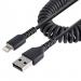 StarTech.com 1m 3ft USB To Lightning Cable Coiled 8STRUSB2ALT1MBC