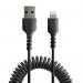 StarTech 50cm 20in USB To Lightning Cable Coiled 8STRUSB2ALT50CMBC