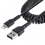StarTech.com 50cm 20in USB To Lightning Cable Coiled 8STRUSB2ALT50CMBC