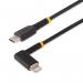 StarTech 1m USB C to Lightning Angled Black Cable 8STRUSB2CLTMM1MR